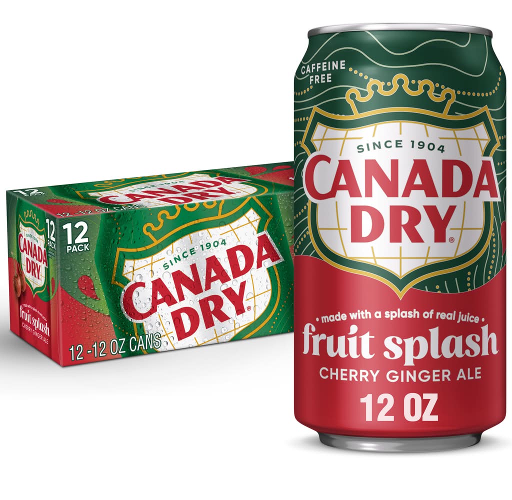 Canada Dry Caffeine Free Soda, Fruit Splash (12 x 12 fl oz)