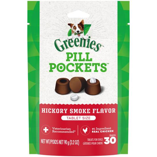 Greenies Pill Pockets Dog Treats Tablet Size Natural Soft (hickory smoke)