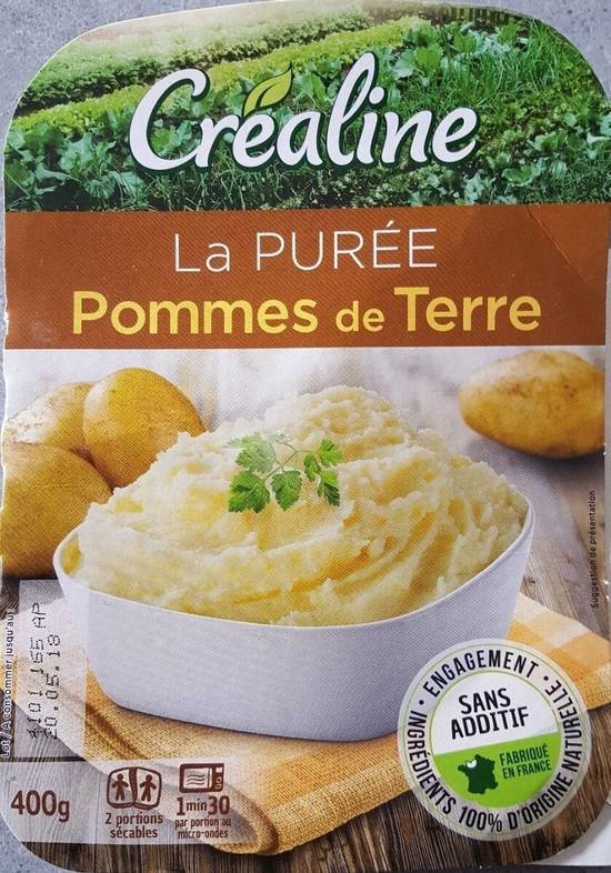 Crealine purée fraîche de pommes de terre (2 pcs)