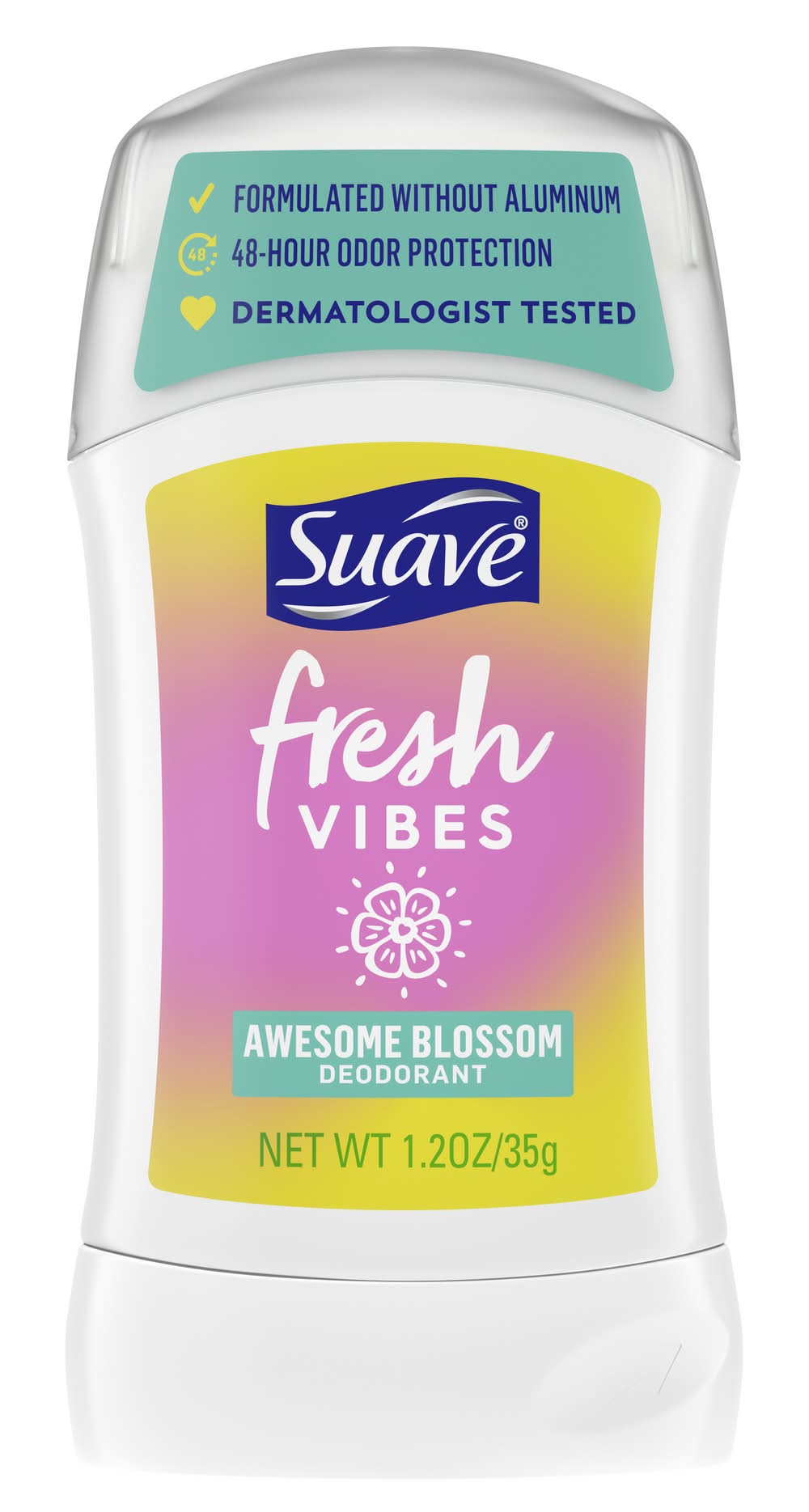 Suave Fresh Vibes Deodorant Stick Awesome Blossom (1.2 oz)