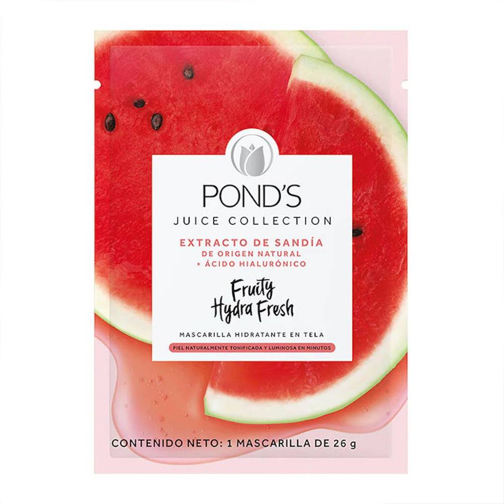 Pond's mascarilla fruity hydra fresh facial hidratante (sobre 26 g)