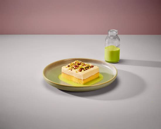 Vanilla, Pistachio & Rose Milk Cake