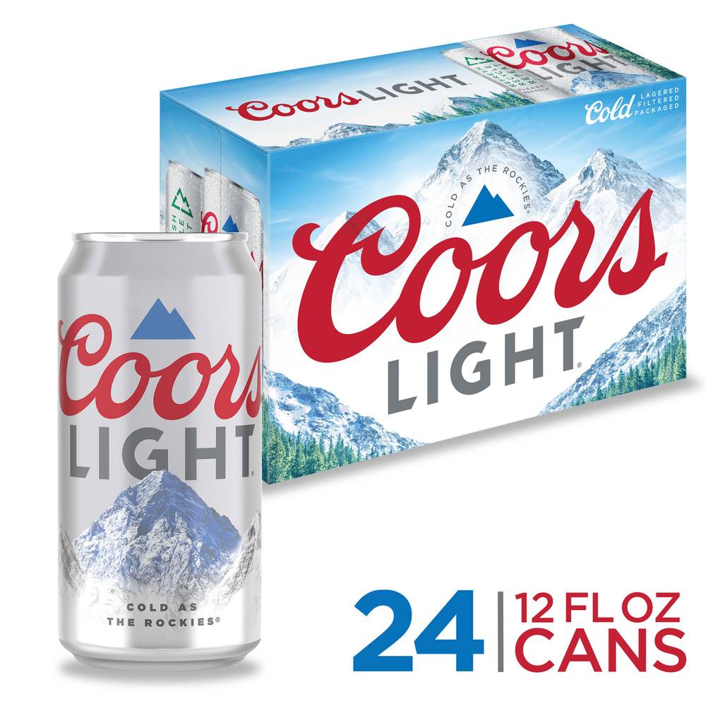 Coors Light Cold Beer (24 ct, 12 fl oz)