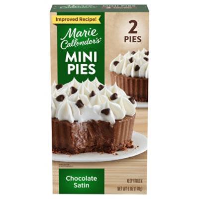 Marie Callender'S Chocolate Satin Mini Pies, 2 Pies, Frozen, 6 Oz