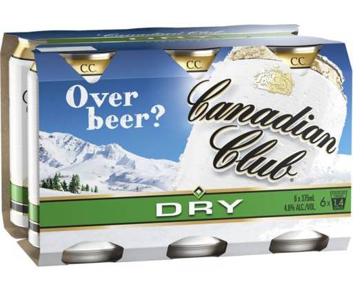 Canadian Club & Dry 375ml (6 Pack)