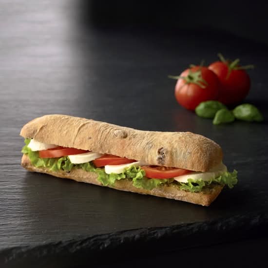 Le sandwich tomate mozzarella