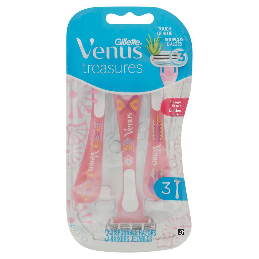 Gillette Venus Treasures Disposable Razors (3 ct)