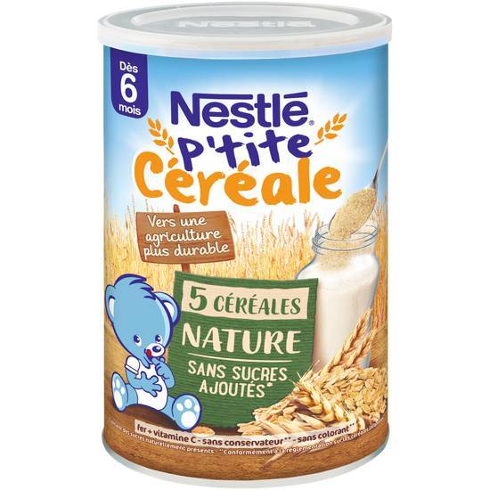P'tite cereale 5 céréales nature - boîte 415g - dès 6 mois