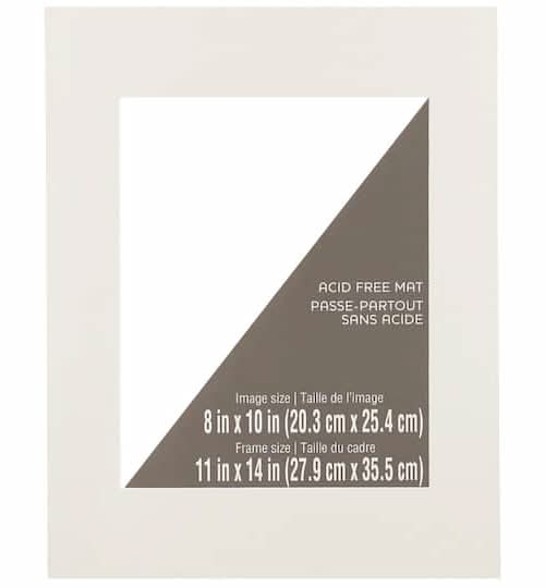 Studio Décor Picture Frame Mat, 11 In x 14 In, Ivory