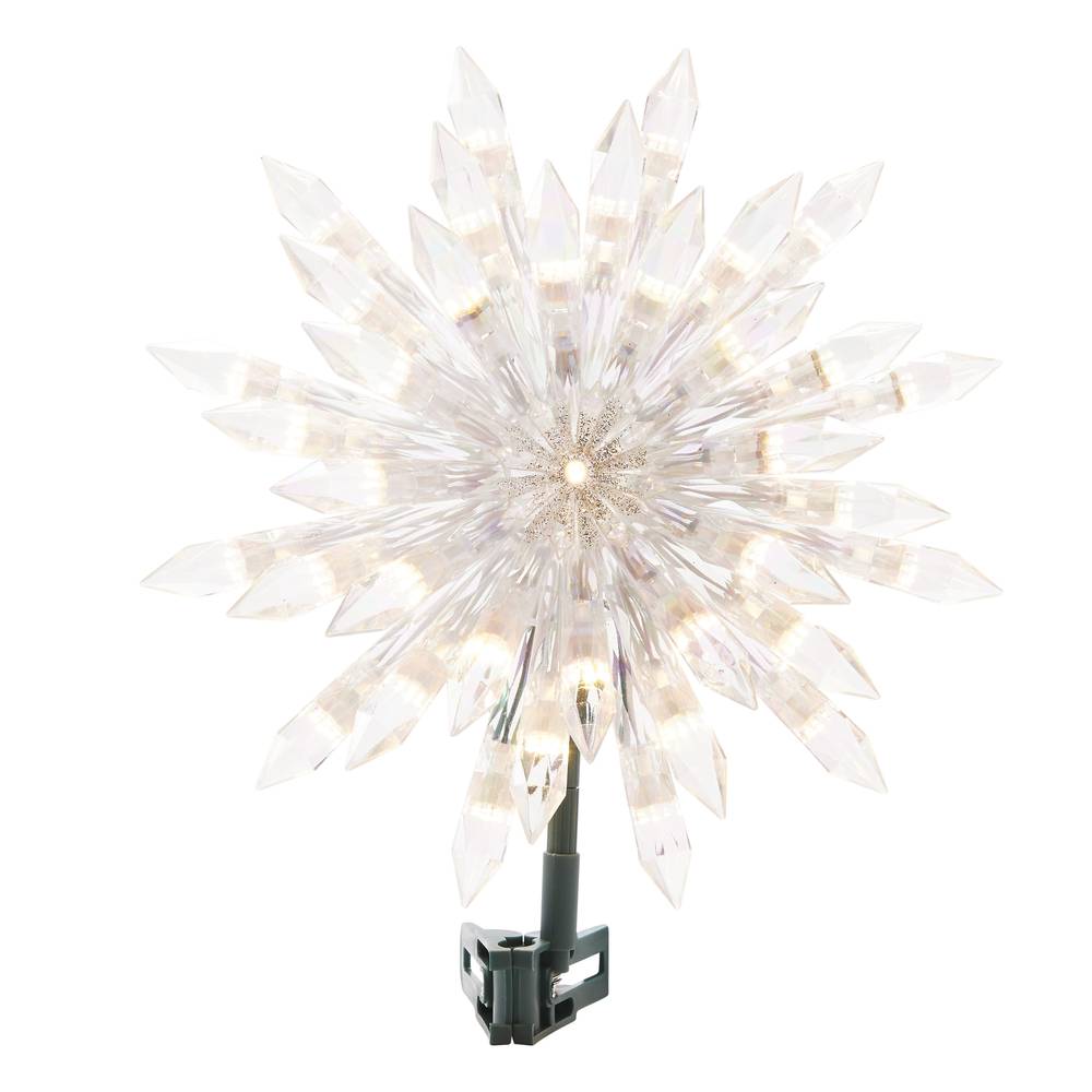 GE Color Choice 12-in Star Clear Color Changing Christmas Tree Topper | 88991LO