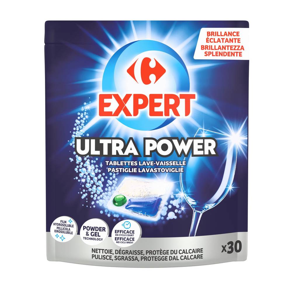 Carrefour Expert - Ultra power tablettes lave vaisselle (375g)