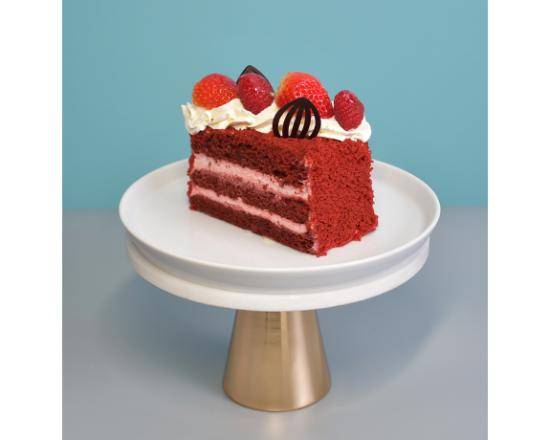 Red Velvet Berries Cake Slice SL048