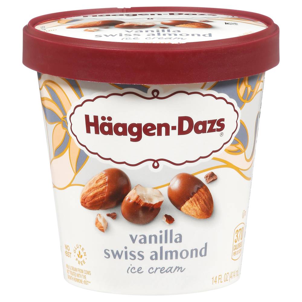 Häagen-Dazs Ice Cream, Vanilla Swiss Almond (14 fl oz)