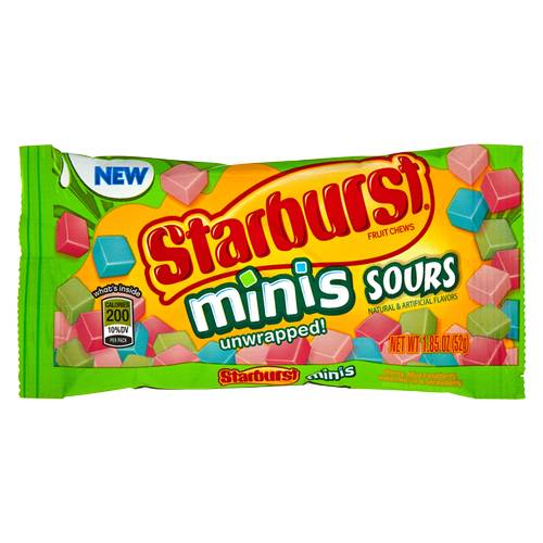 Starburst Minis Sours Candy Bag (8x 8oz bags)