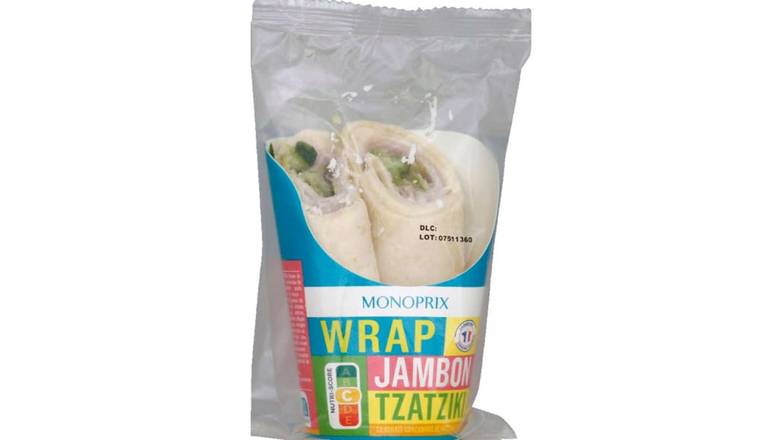 Monoprix - Wraps jambon tzatziki