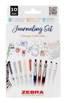 Zebra Vintage Collection Journaling Set (10 ct)