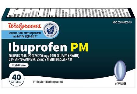 Walgreens Ibuprofen Pm Softgels (40 ct)