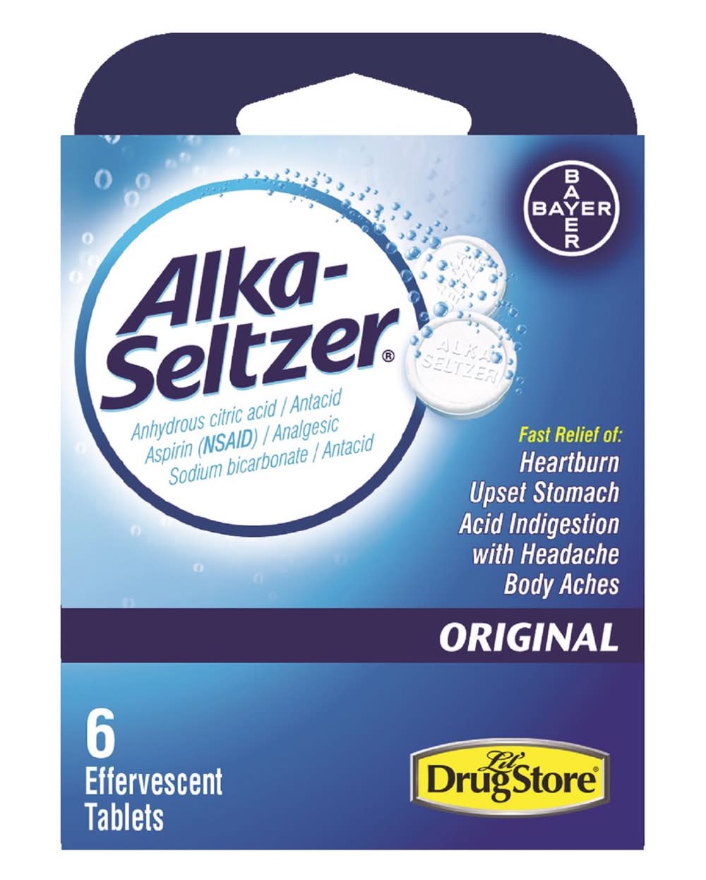 Alka Seltzer Original Antacid 6 Ct 6 Pc