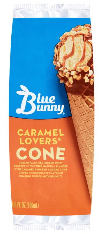 Blue Bunny Caramel Lovers Cone 4.6oz