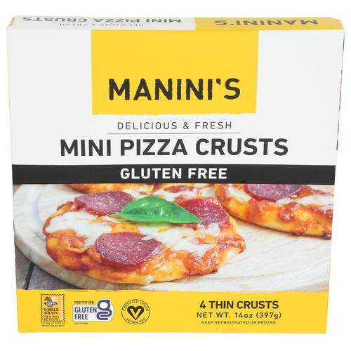 Manini's Gluten Free Mini Pizza Crusts