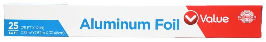 Value Aluminum Foil, 25 ft x 12 in