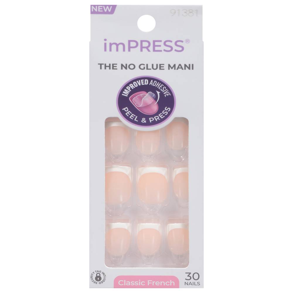 Impress Classic French Improved Adhensive Peel&Press Nails