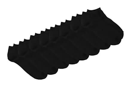 Young Mens No Shows Everyday Socks 8-Pack Black