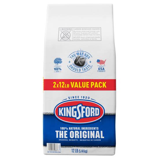 Kingsford Original Charcoal Briquets Value pack (2 x 12 lbs)