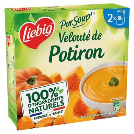Soupe potiron crème LIEBIG - les 2 briques de 30 cl