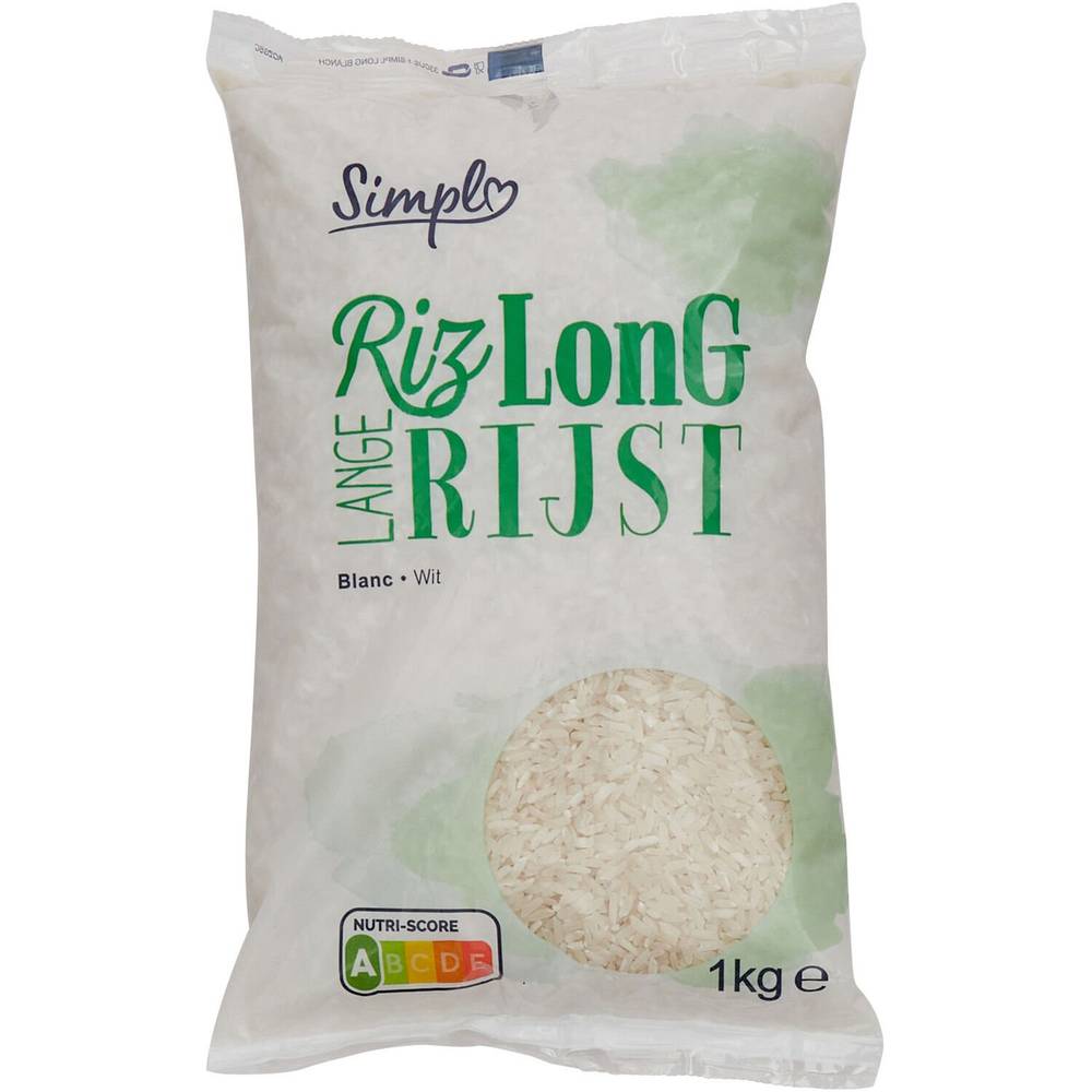 Les Produits Blancs - Riz long grain blanc (1kg)