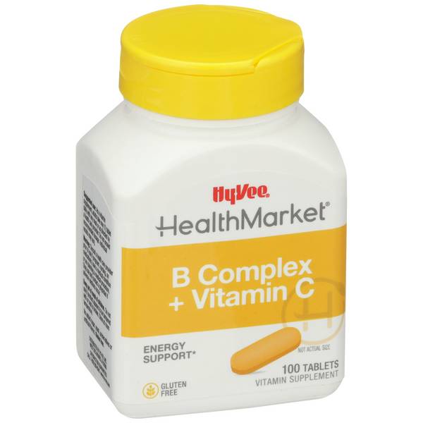 Hy-Vee HealthMarket Natural B Complex with C Dietary Supplement Caplets
