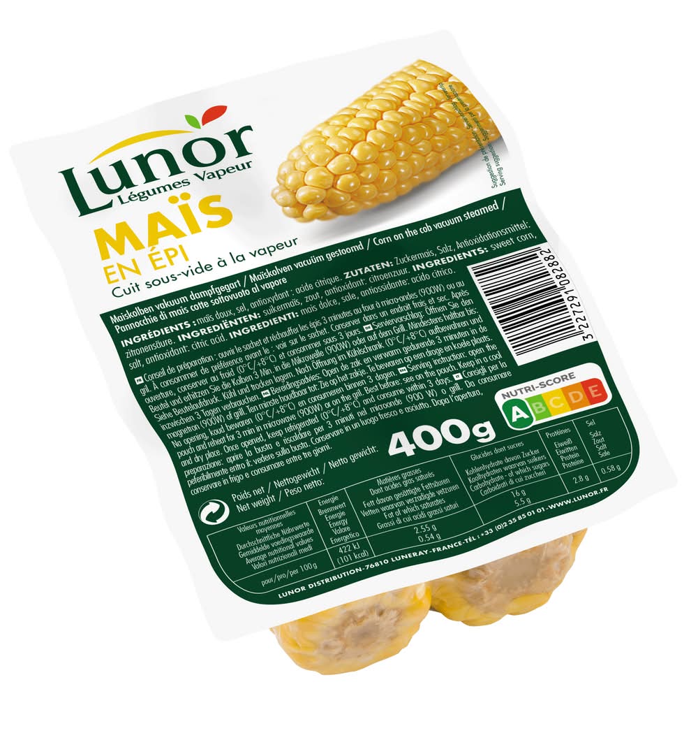 Lunor - Légumes vapeur de maïs en epis (400g)