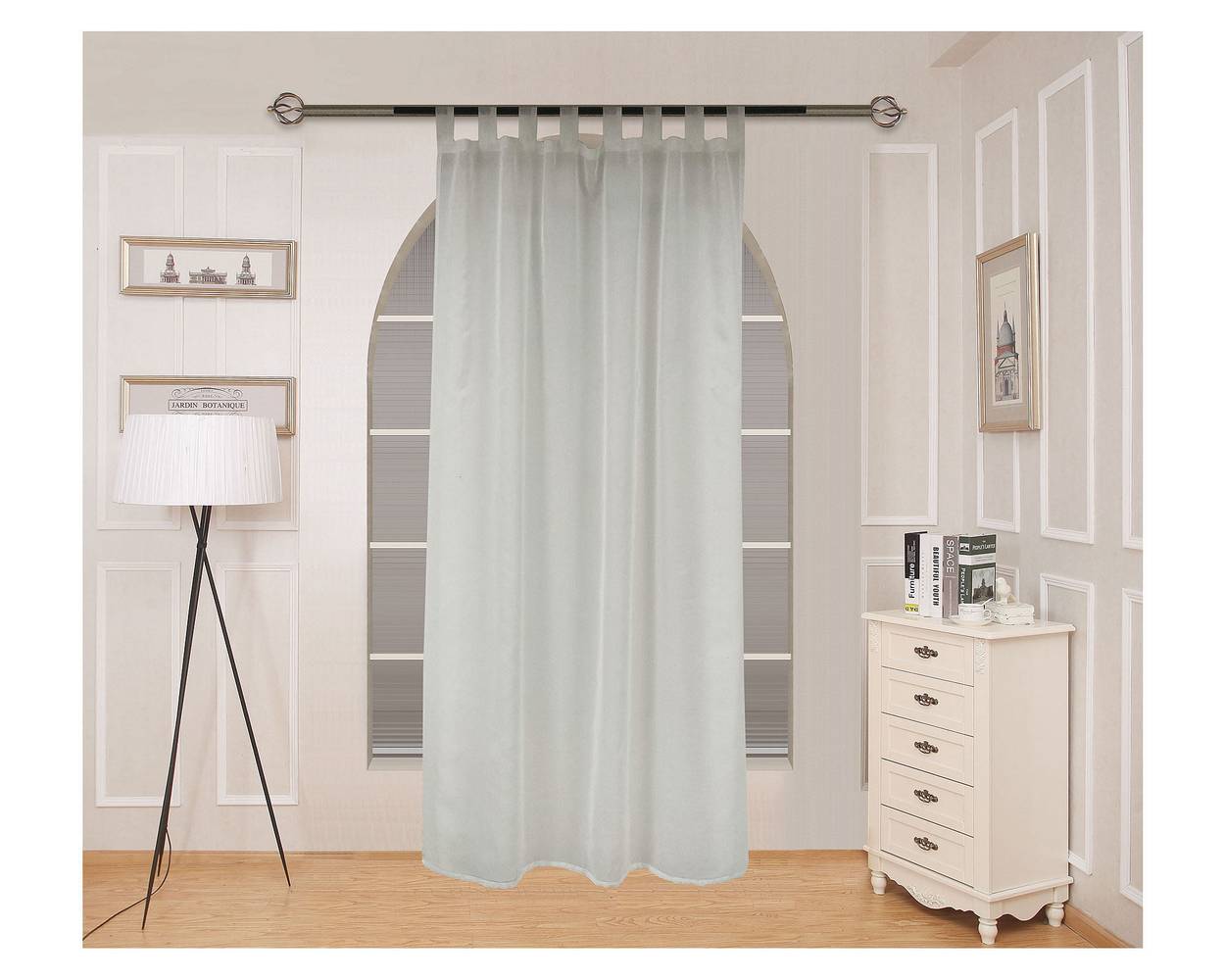 Cotidiana cortina velo liso blanco (140 x 230 cm)