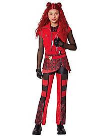 Kids Red Jumpsuit Costume - Descendants: The Rise of Red (Child Small)