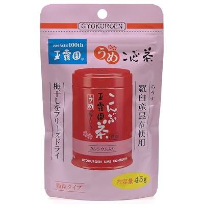 玉露園　梅こんぶ茶　カルシウム入り　スタンド袋　４５ｇ