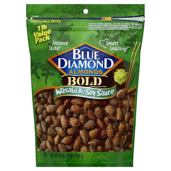 Blue Diamond Almonds Bold Wasabi & Soy Sauce (16 oz)