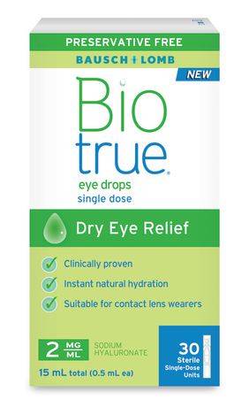 Biotrue Single Dose Dry Eye Drops (15 ml)