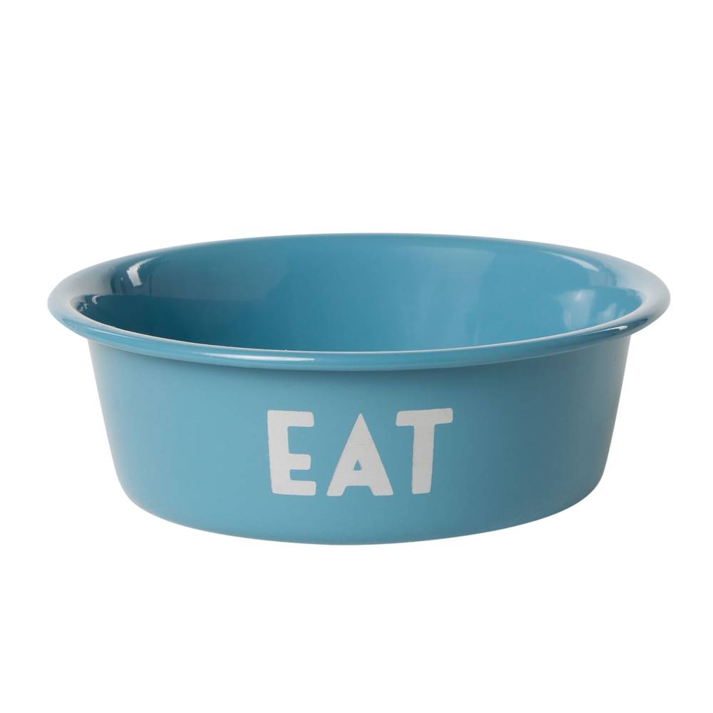 Whisker City Blue Eat Bowl (Color: Blue)