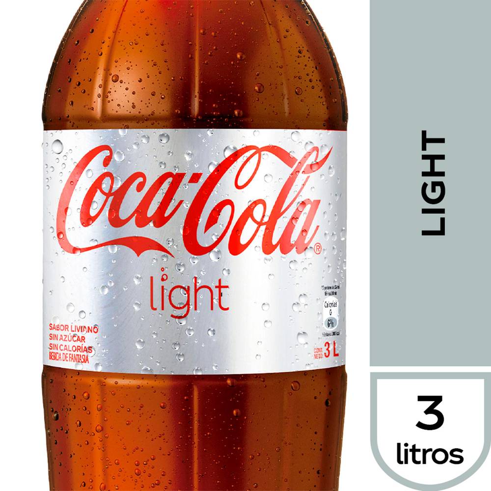 Coca-cola bebida sabor light (botella 3 l)