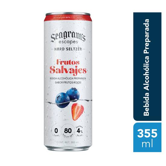 Seagram's escapes hard seltzer frutos salvajes (355 ml)