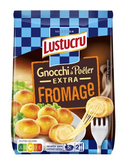 Lustucru pâtes fraîches gnocchi à poêler extra fromage