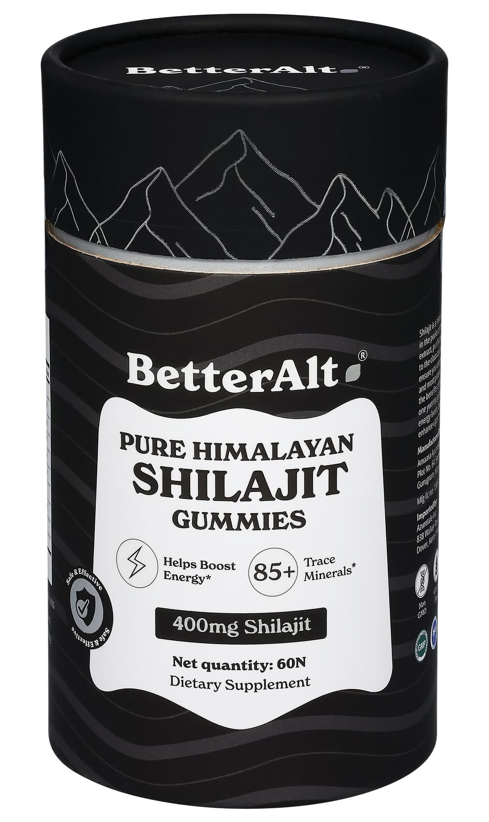 BetterAlt Pure Himalayan Shilajit Gummies Dietary Supplement