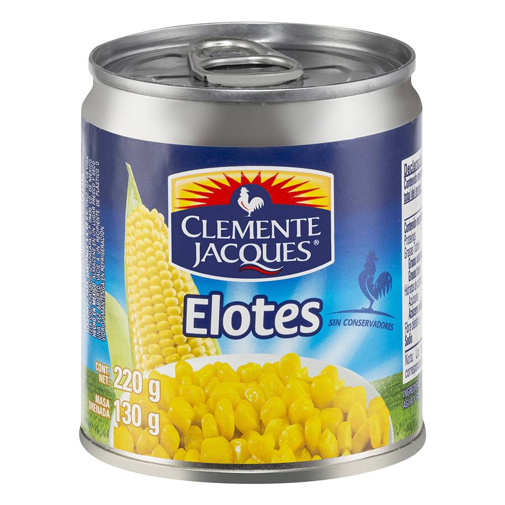 Clemente jacques granos de elote dorados en lata (lata 220 g)