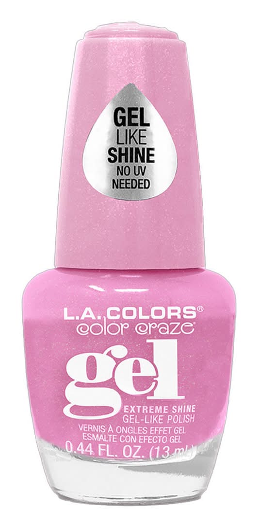 L.A. Colors Color Craze Extreme Shine Gel-Like Nail Polish, I'm a Princess Cnl644 (0.44 fl oz)