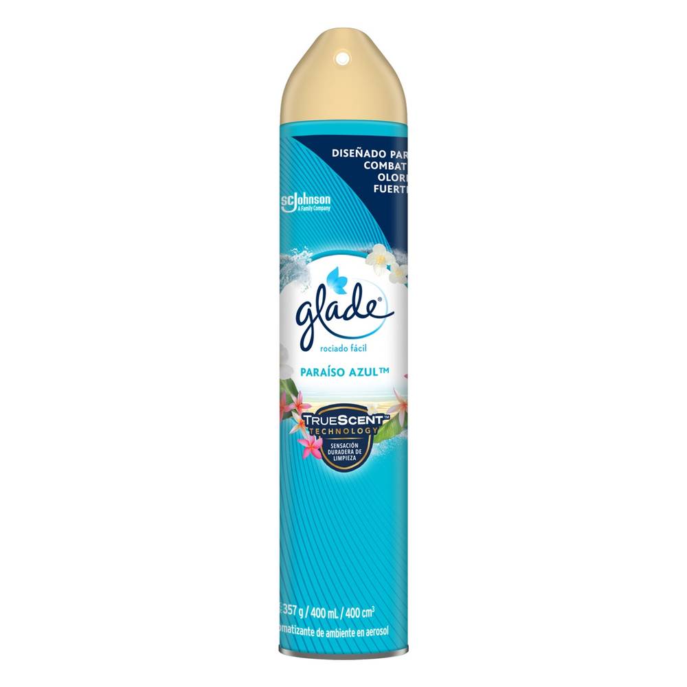 Glade aromatizante paraíso azul (aerosol 400 ml)