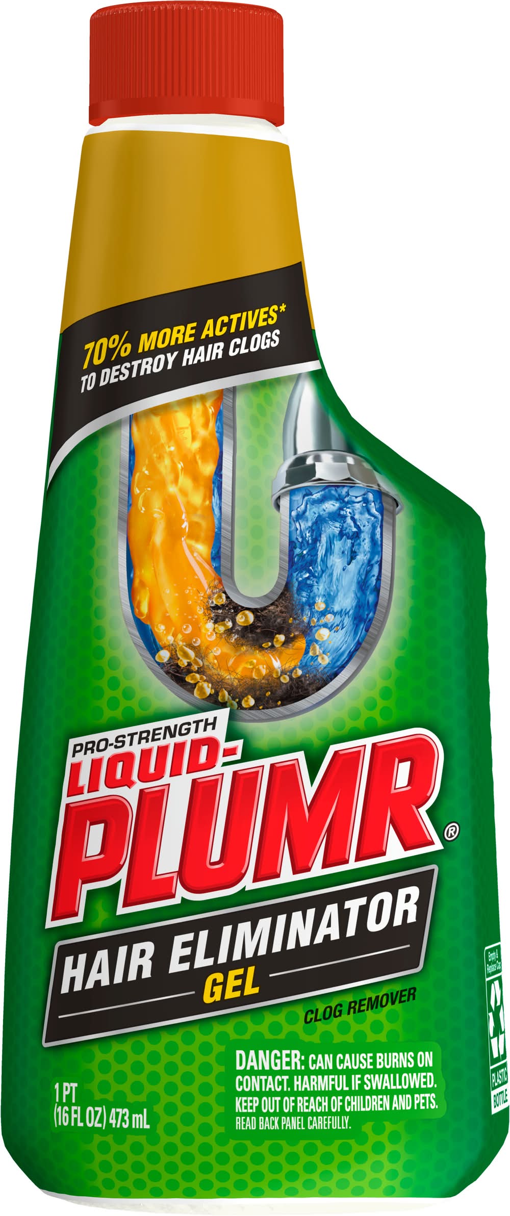 Liquid-Plumr Pro Strength Hair Clog Eliminator Gel (16 fl oz)