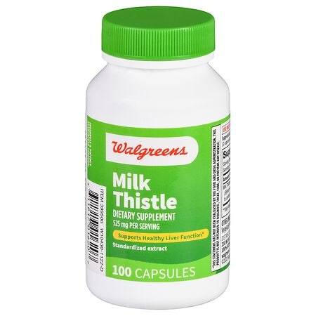 Walgreens Milk Thistle 525 mg Capsules (100 ct)