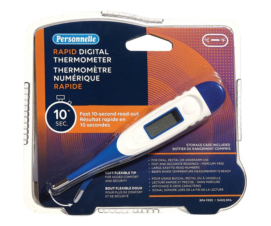 Personnelle Rapid Digital Thermometer, 10 Seconds