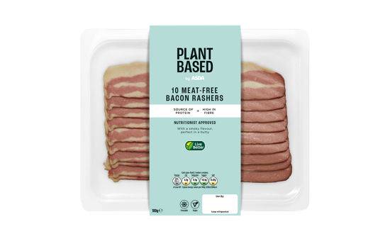 Asda Plant Based 10 Meat-Free Bacon Style Rashers 180g