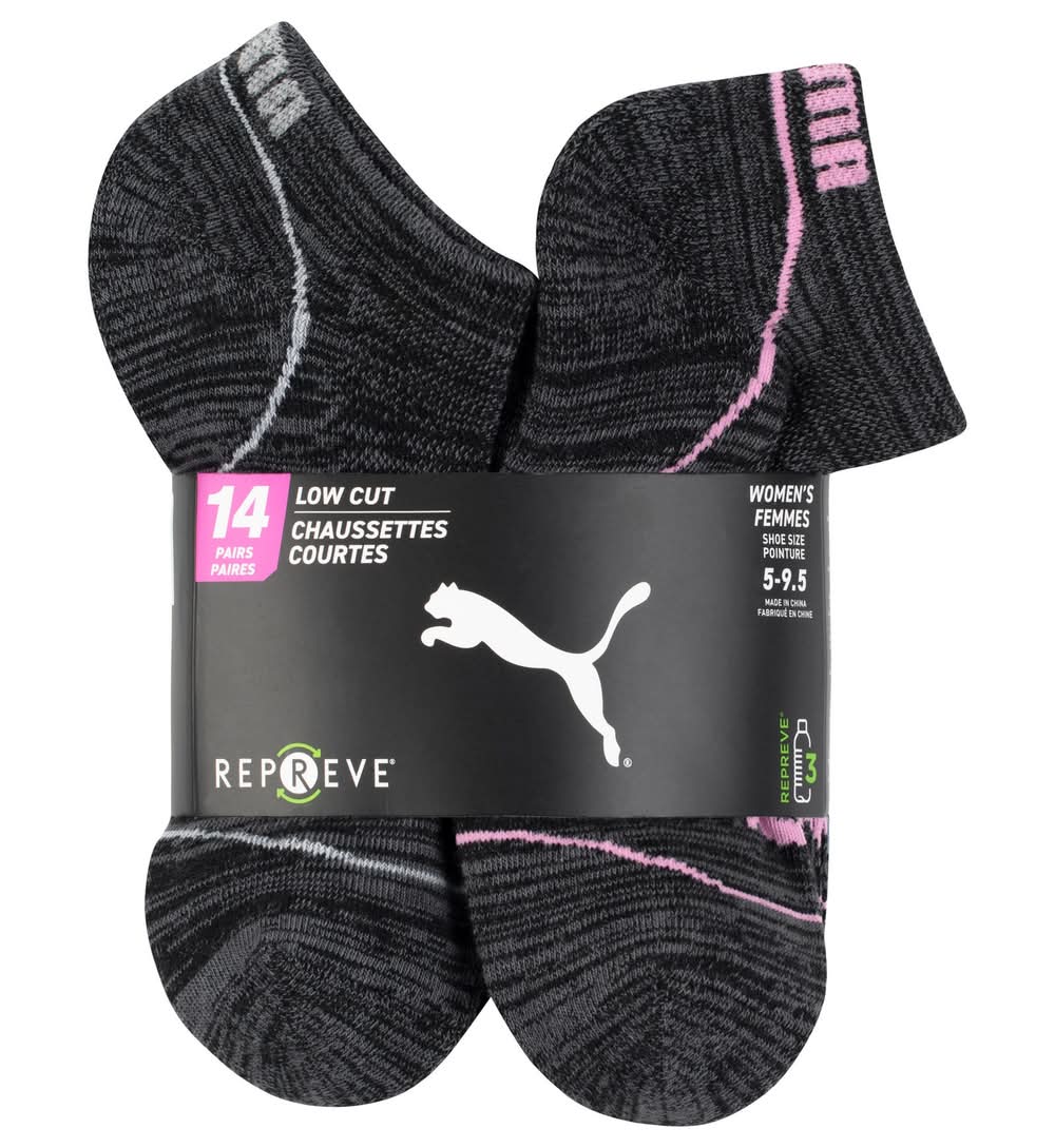 Puma Lds Lowcut Sock 14Pk Dark Pack Spring 25 / Puma Lds Lowcut Sock 14Pk Dark Pack Spring 25
